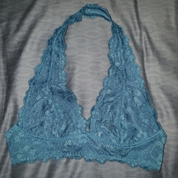 SOLD MERC 5 Free People Galloon Bra halter lace small Preowned - Picture 2 of 11